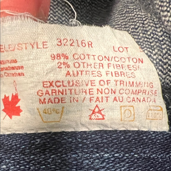 Vintage 1970s VISA Cotton Super High Rise Straight Leg Blue Denim Jeans Size 26 - Picture 11 of 12